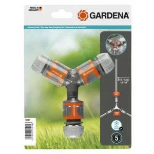 Coupon ❤️ Nécessaire De Dérivation GARDENA En Y Pour Arrosage 13 Mm (1/2″) Et 15 Mm (5/8″) – 1828720 ? 6
