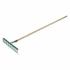 Sortie ? RÂTEAU FORGÉ 16 DENTS COURBES MANCHE BOIS LEBORGNE – 375162 ✔️ 5